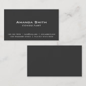 Carte De Visite Maquilleur noir simple élégant professionnel (Devant / Derrière)