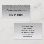 Carte De Visite Maquilleur professionnel de parties scintillantes (Devant / Derrière)