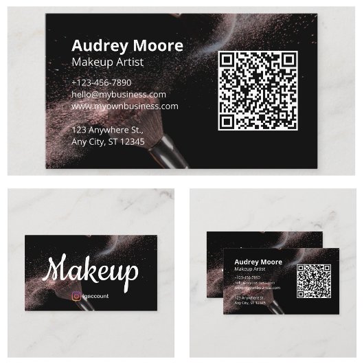 Carte De Visite Maquilleuse à la Mode