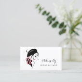 Carte De Visite Maquilleuse Arc Rose (Debout devant)