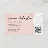 Carte De Visite Maquilleuse Blush Pink Lash (Dos)