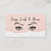 Carte De Visite Maquilleuse Blush Pink Lash (Devant)