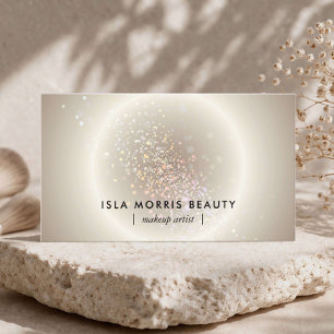Carte De Visite Maquilleuse Celestial Glow Luxe Champagne Gold