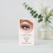 Carte De Visite Maquilleuse Cils & Sourcils (Debout devant)