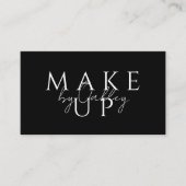 Carte De Visite Maquilleuse Code QR Noir (Devant)