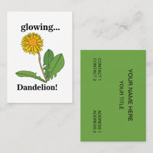Carte De Visite Maquilleuse Fleuriste Dandelion Styliste