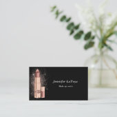 Carte De Visite Maquilleuse noire (Debout devant)