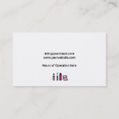 Carte De Visite Maquilleuse pour Cils (Dos)