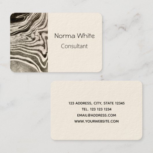 Carte De Visite Marbeled (Devant / Derrière)