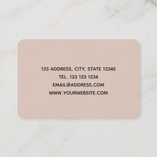 Carte de visite Marbeled (Dos)