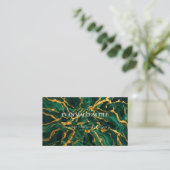 Carte De Visite Marble Tile Business Card (Debout devant)
