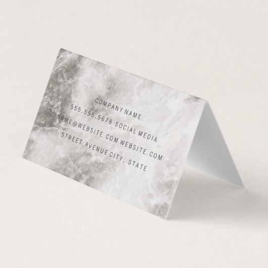 Carte De Visite Marbre (Dos)