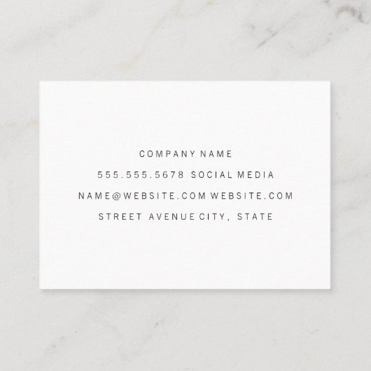 Carte De Visite Marbre (Dos)