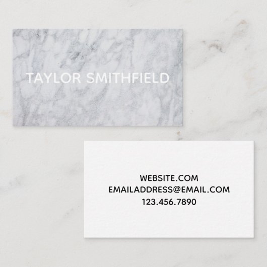 Carte De Visite Marbre (Devant / Derrière)