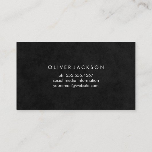 Carte De Visite Marbre blanc (Dos)