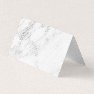 Carte De Visite Marbre Blanc