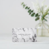 Carte De Visite Marbre blanc (Debout devant)