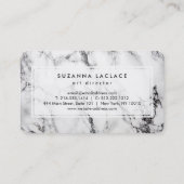 Carte De Visite Marbre blanc (Dos)