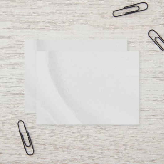 Carte De Visite Marbre Blanc (Devant/Arrière en situation)