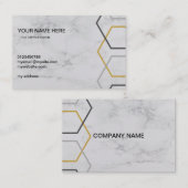 carte de visite Marbre blanc (Devant / Derrière)