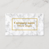 Carte de visite Marbre blanc (Devant)