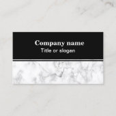 Carte de visite Marbre blanc (Devant)