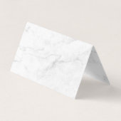 Carte De Visite Marbre Blanc (Dos)