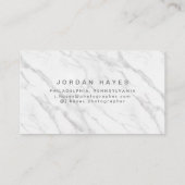 Carte De Visite Marbre Blanc de Luxe (Dos)