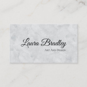 Carte De Visite Marbre blanc fantôme standard 3,5 pouces x 2,0 po