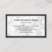 Carte De Visite Marbre blanc Handyman Outils de réparation Electri (Dos)