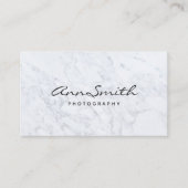 Carte De Visite Marbre blanc moderne (Devant)