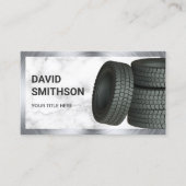 Carte De Visite Marbre blanc Roue Alignement Pneu de voiture Bouti (Devant)