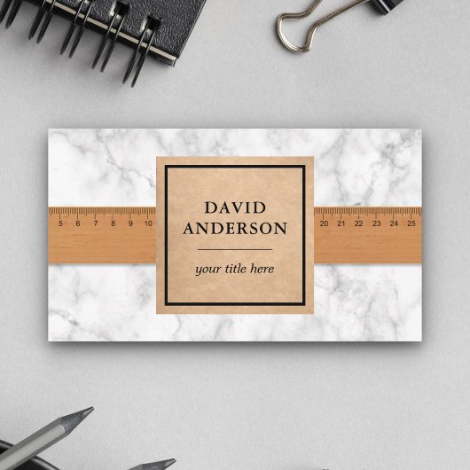 Carte De Visite Marbre blanc Salle de Bain Plancher Carreaux Insta