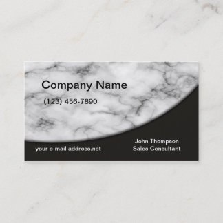 Carte De Visite Marbre blanc tendance