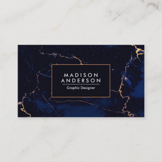 Carte De Visite Marbre bleu (Devant)