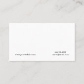 Carte De Visite Marbre bleu | Finition noire (Dos)