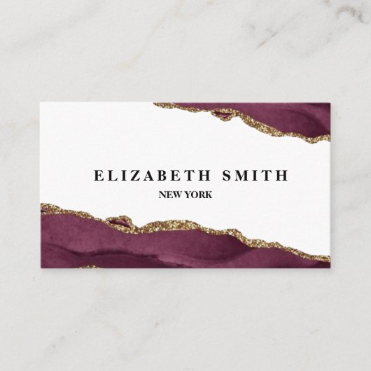 Carte De Visite Marbre Bourgogne (Devant)