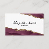 Carte De Visite Marbre Bourgogne & Or (Devant)