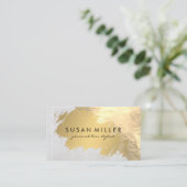 Carte De Visite Marbre brossé d'or (Debout devant)