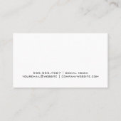 Carte De Visite Marbre brossé d'or | Ciseaux (Dos)