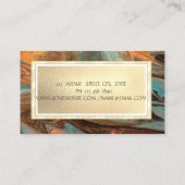 Carte De Visite Marbre Brown Cool moderne, bijouterie (Dos)