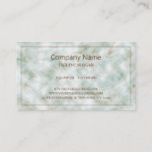 Carte De Visite Marbré Brown vert et blanc (Dos)