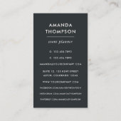 Carte De Visite Marbre chic et Foil géométrique (Dos)