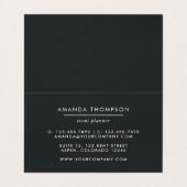 Carte De Visite Marbre chic et Foil géométrique (Intérieur déplié)