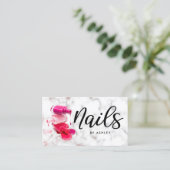 Carte De Visite Marbre Chic Nails (Debout devant)