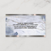 Carte De Visite Marbre | Ciseaux | Découpe en cuir (Dos)