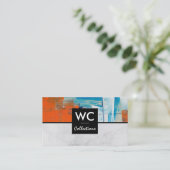 Carte De Visite Marbre | Contours de peinture | Artiste (Debout devant)