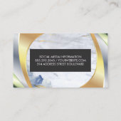 Carte De Visite Marbre | Couches métalliques (Dos)