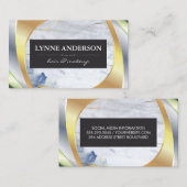 Carte De Visite Marbre | Couches métalliques (Devant / Derrière)