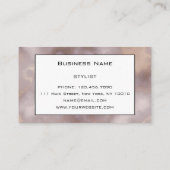 Carte De Visite Marbre de luxe chic fumé blanc gris et or (Dos)